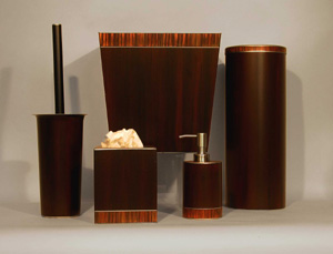 Vermillion Tole Bath Set